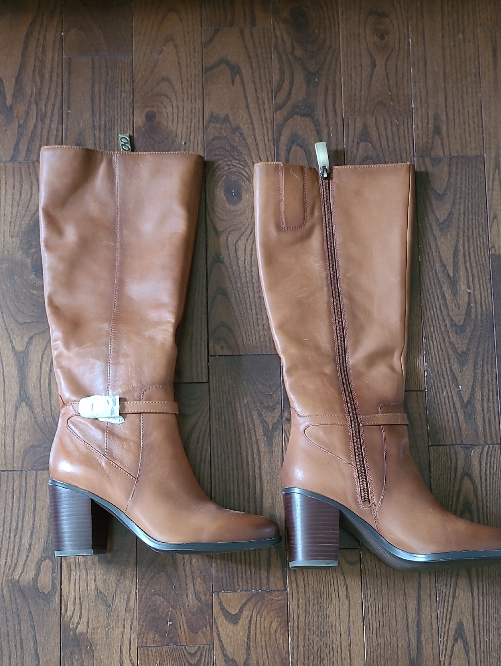 New Naturalizer Kalina Wild Calf Leather  Heeled Boots - Size 8W
